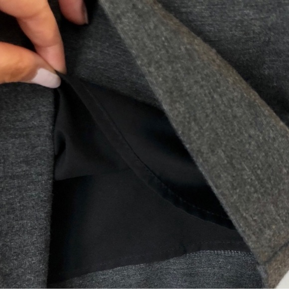 Banana Republic charcoal faux wrap pleat front skirt - Picture 7 of 8